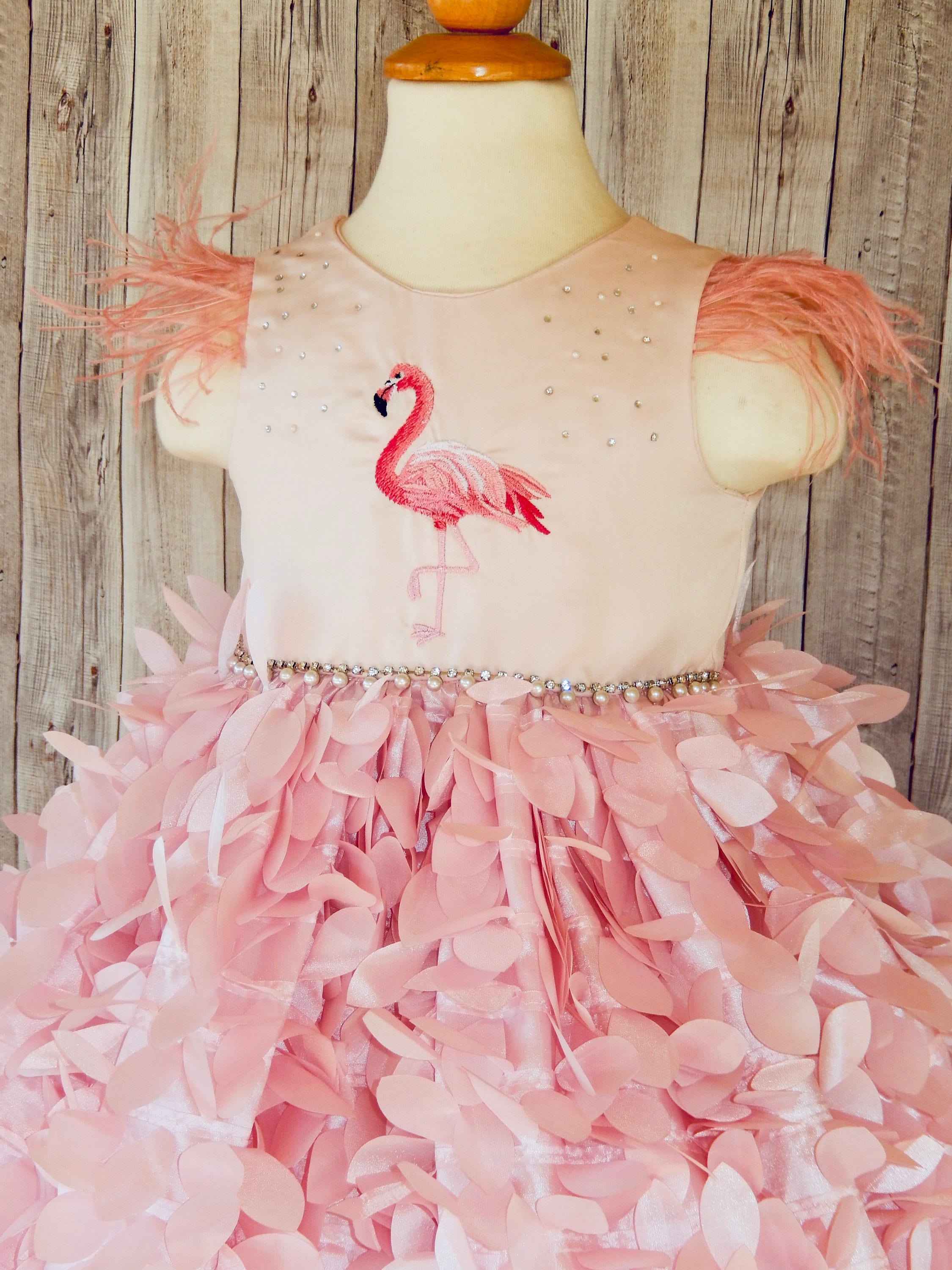 Baby Doll Clothes Accessories Cute Flamingo Pattern Dress - Temu