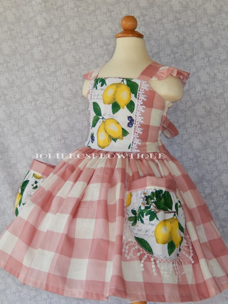 Lemon Dress Lemonade Dress Lemonade Birthday Dress Lemonade Etsy