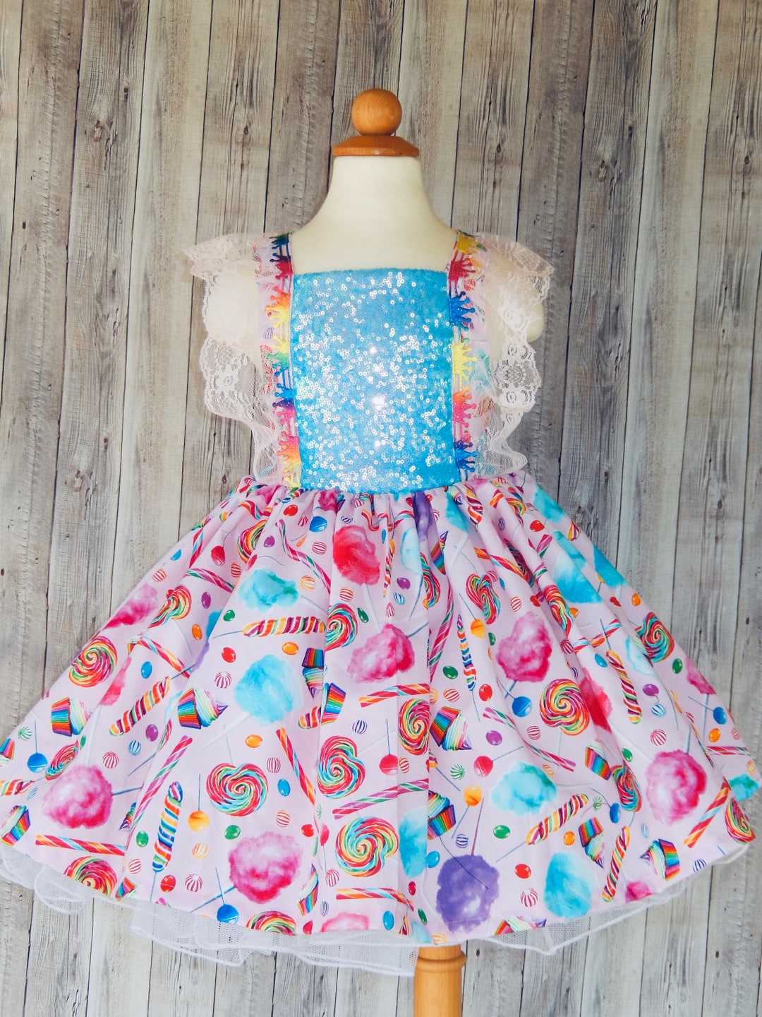 Candy Land Dresscandy Land Girl Dress Candy Land Party Etsy