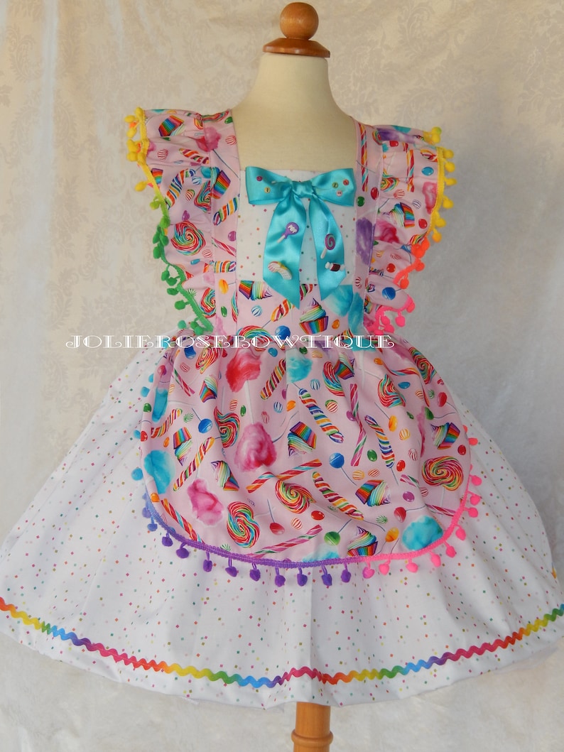 Candy Land Dresscandy Land Girl Dress Candy Land Party Etsy