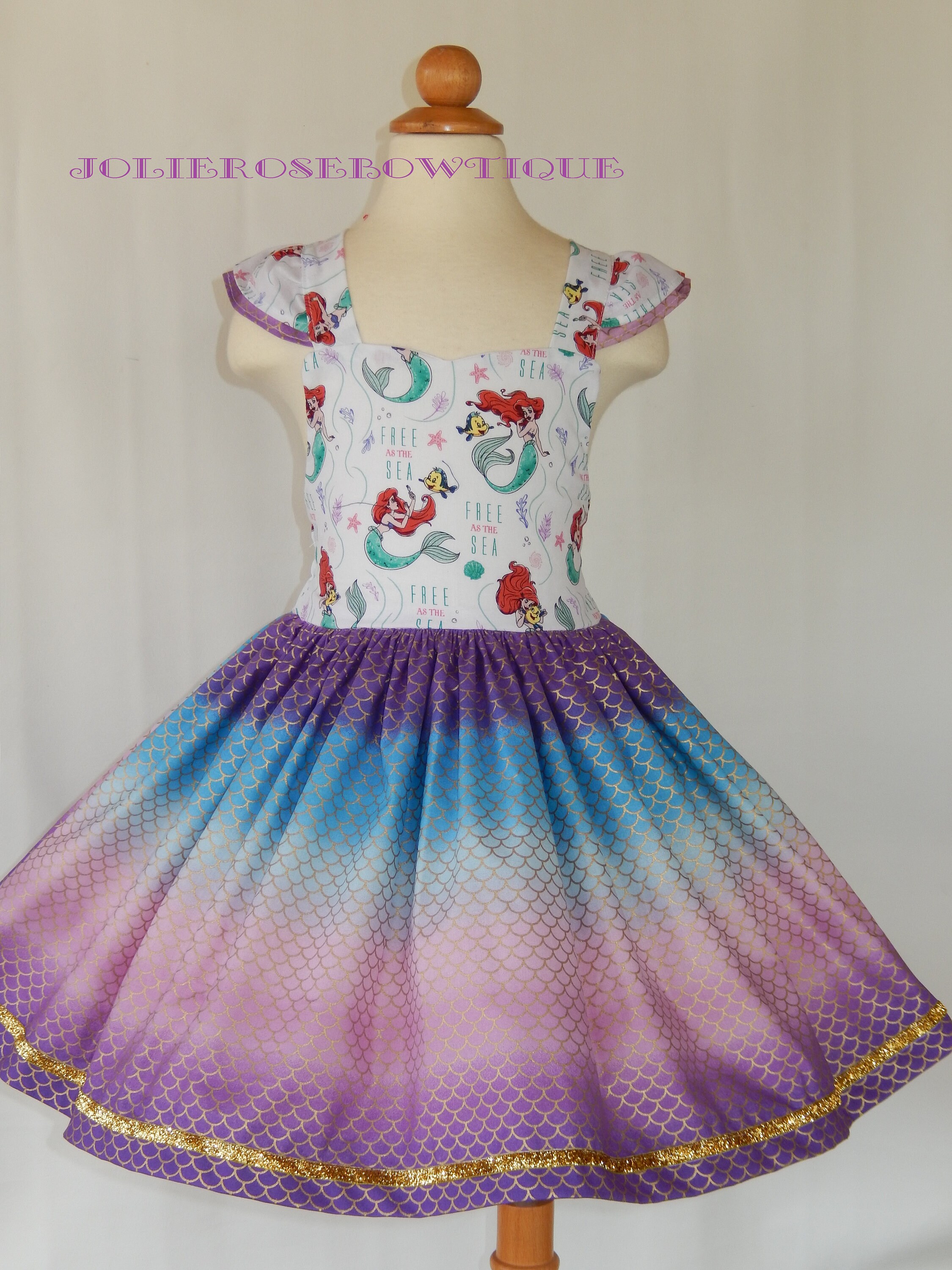 girls mermaid party dress