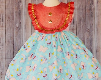 Dumbo dress, Dumbo girl dress, Dumbo outfit, Dumbo pillowcase dress, Dumbo  birthday party dress
