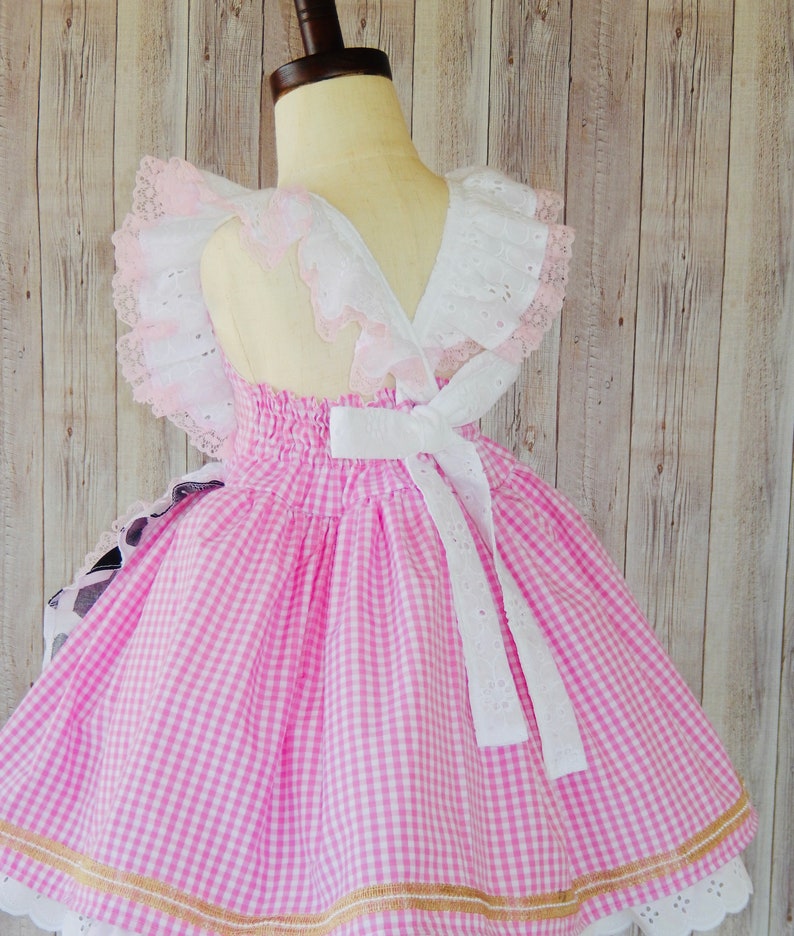 Cow Farm Dress, Cow Pink Dress, Cow Party Dress, Cow Party Dress, Farm Birthday Dress image 6