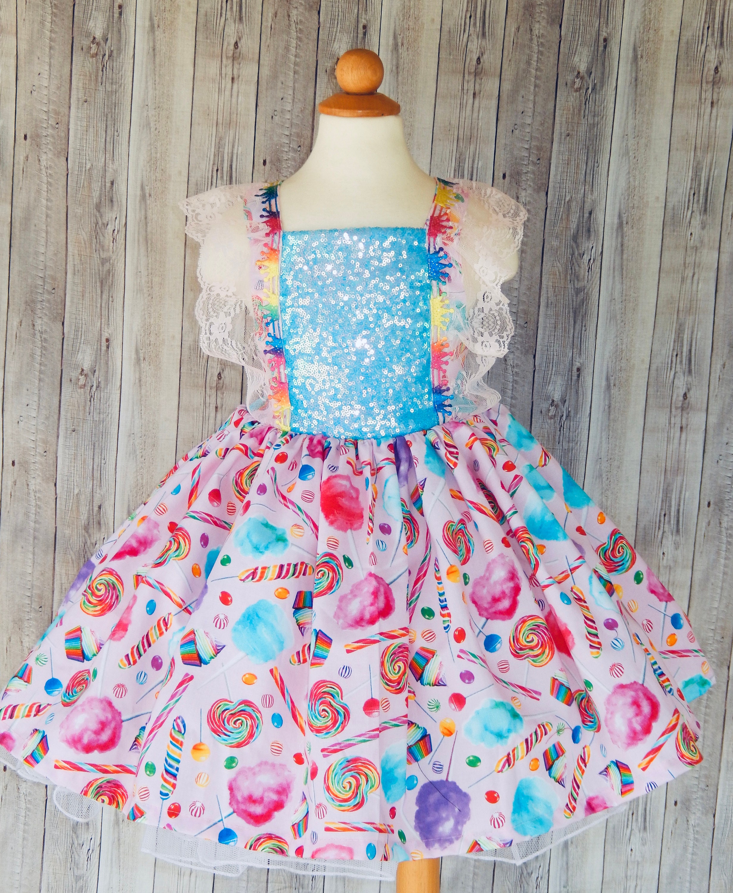 Candy land dress,candy land girl dress