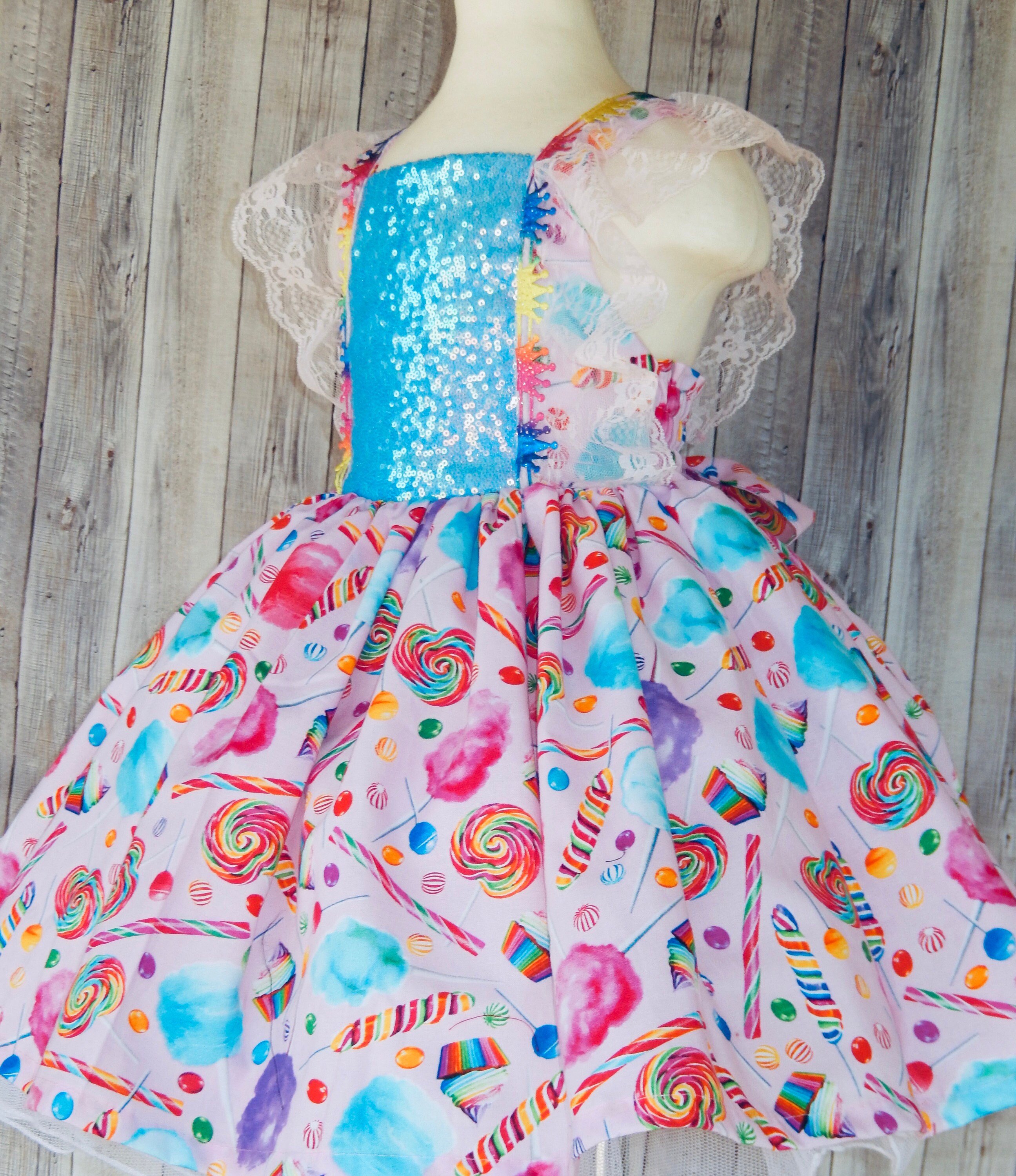Candy land dress,candy land girl dress