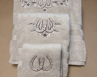 Touch of Class Custom Embroidered Bath Towel Set Etsy