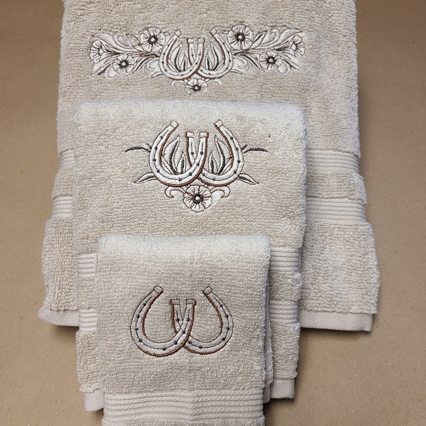 Touch of Class custom embroidered bath towel set