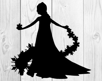 Download Elsa the Snow Queen Frozen SVG Cricut Silhouette dxf eps ...