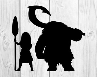 Moana Maui SVG Cricut Silhouette dxf eps png cdr ai pdf vector clipart instant download digital cut print