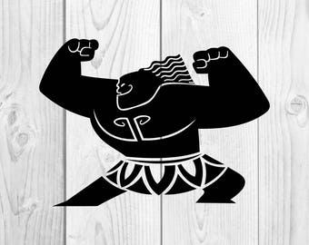 Mini Maui Moana Hawaiian SVG Cricut Silhouette dxf eps png cdr ai pdf vector clipart instant download digital cut print