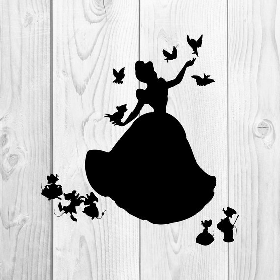 Download Cinderella SVG Cricut Silhouette dxf eps png cdr ai pdf ...