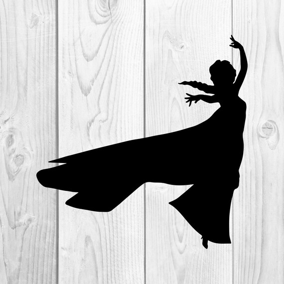 Download Elsa the Snow Queen Frozen SVG Cricut Silhouette dxf eps ...
