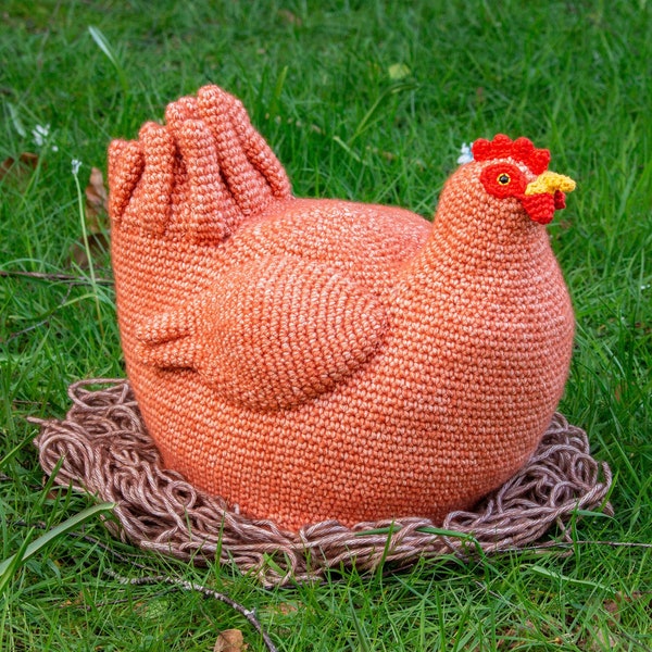 Patron de poulet Amigurumi au crochet