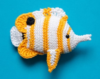 Modèle au crochet poisson-papillon - Modèle amigurumi de poissons