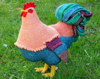 Rooster Crochet Pattern - Life-Sized Rooster Amigurumi Pattern