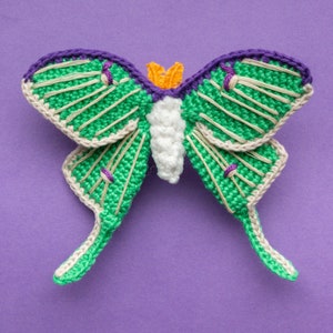 Luna Moth Crochet Pattern - Butterfly Crochet Pattern