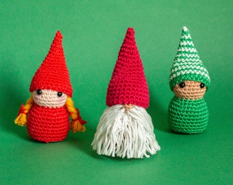 Gnome Amigurumi Pattern - Christmas Amigurumi Pattern - Gnome Crochet Pattern