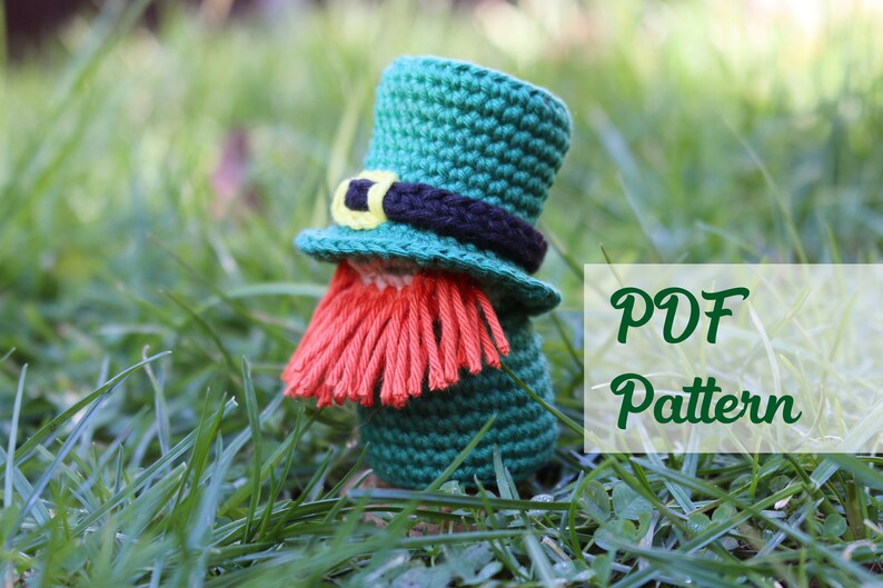 Leprechaun Crochet Pattern PDF downloadable Amigurumi Pattern for St. Patrick's Day image 3