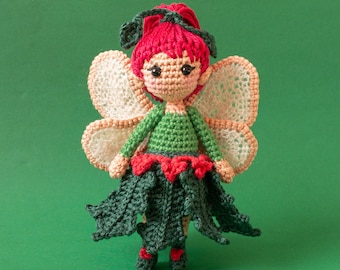 Fairy Doll Häkelanleitung - Holly die Weihnachtsfee