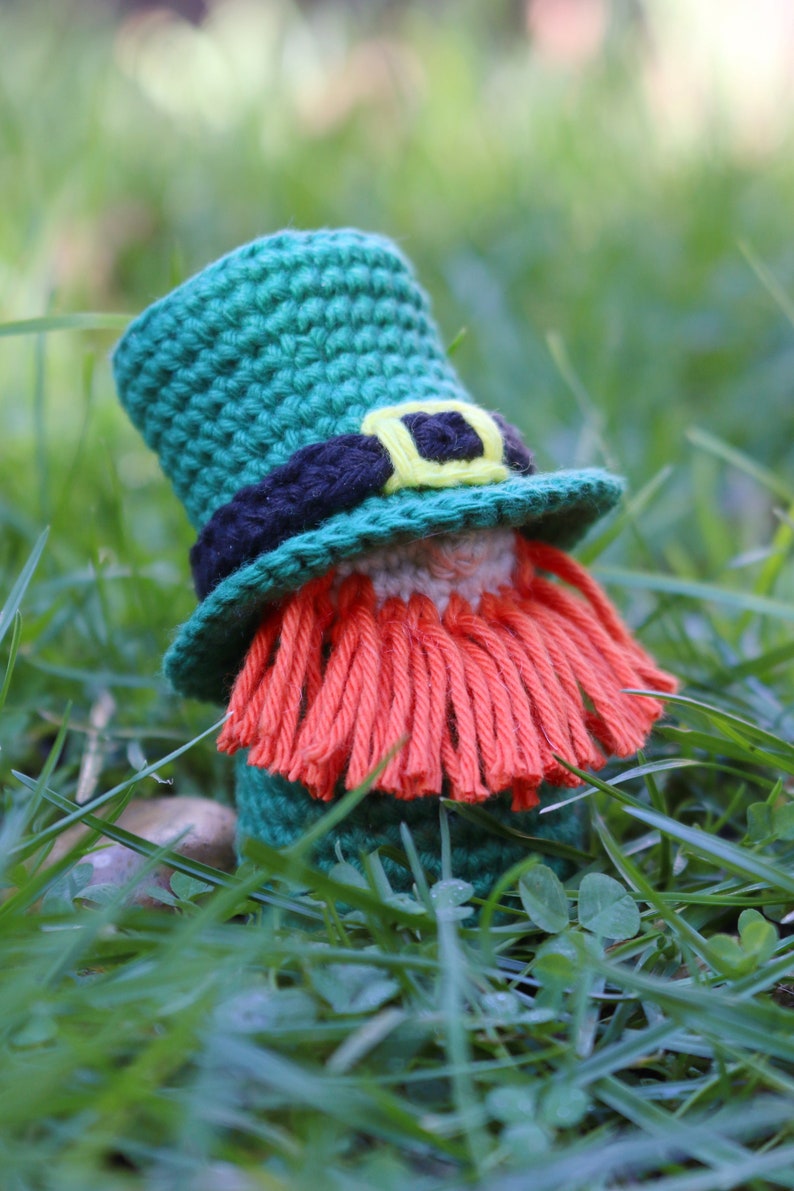 Leprechaun Crochet Pattern PDF downloadable Amigurumi Pattern for St. Patrick's Day image 1