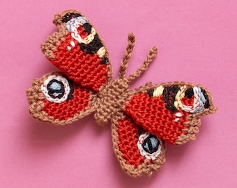 Peacock Butterfly Crochet Pattern