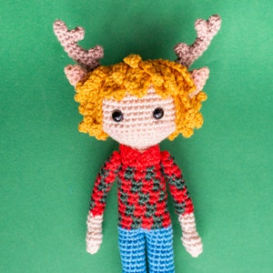 Boy Doll Amigurumi Pattern, Crochet Deer Pattern, PDF Amigurumi Pattern image 8