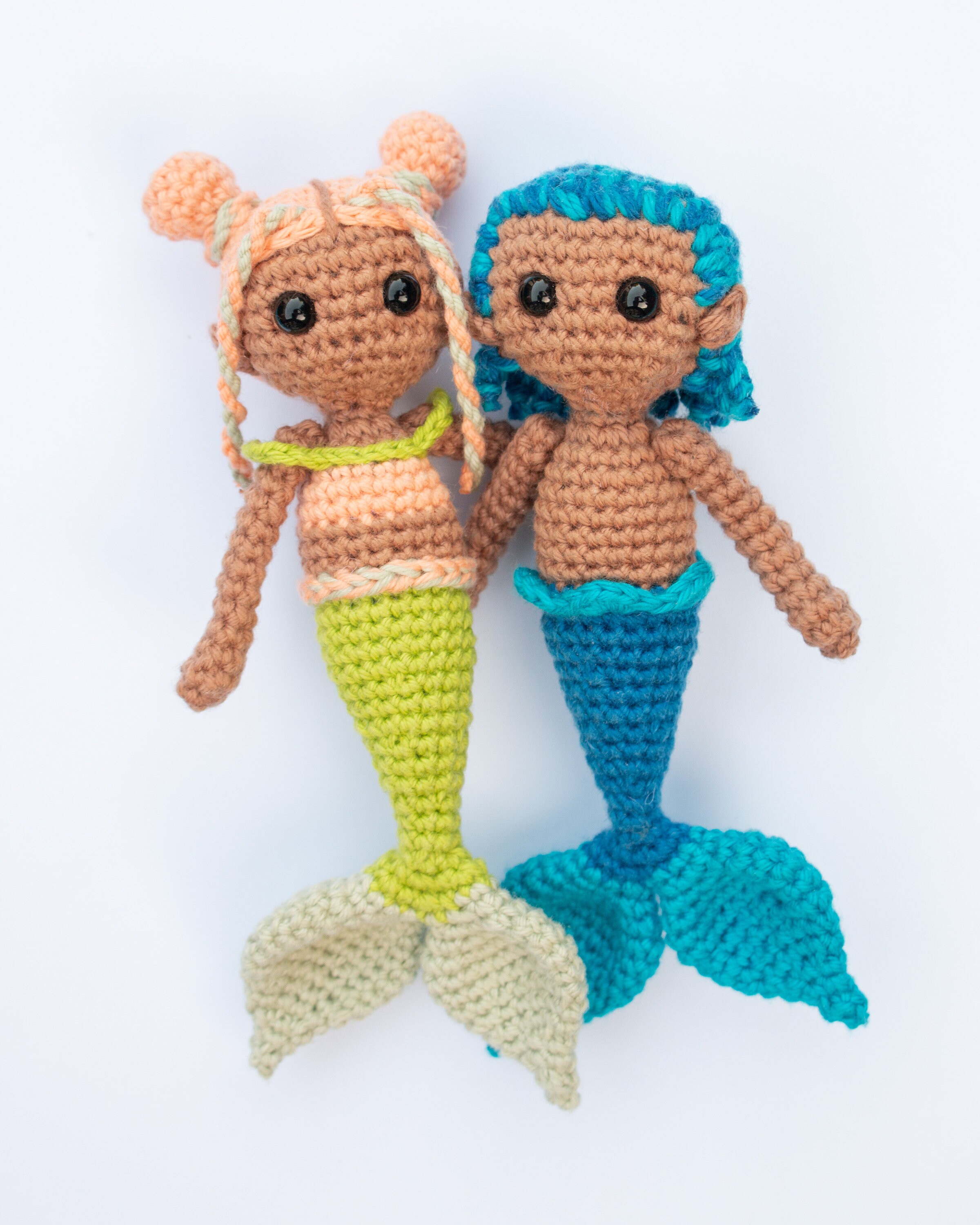 人魚のあみぐるみ双子の編み図（PDFパターン） - Etsy 日本
