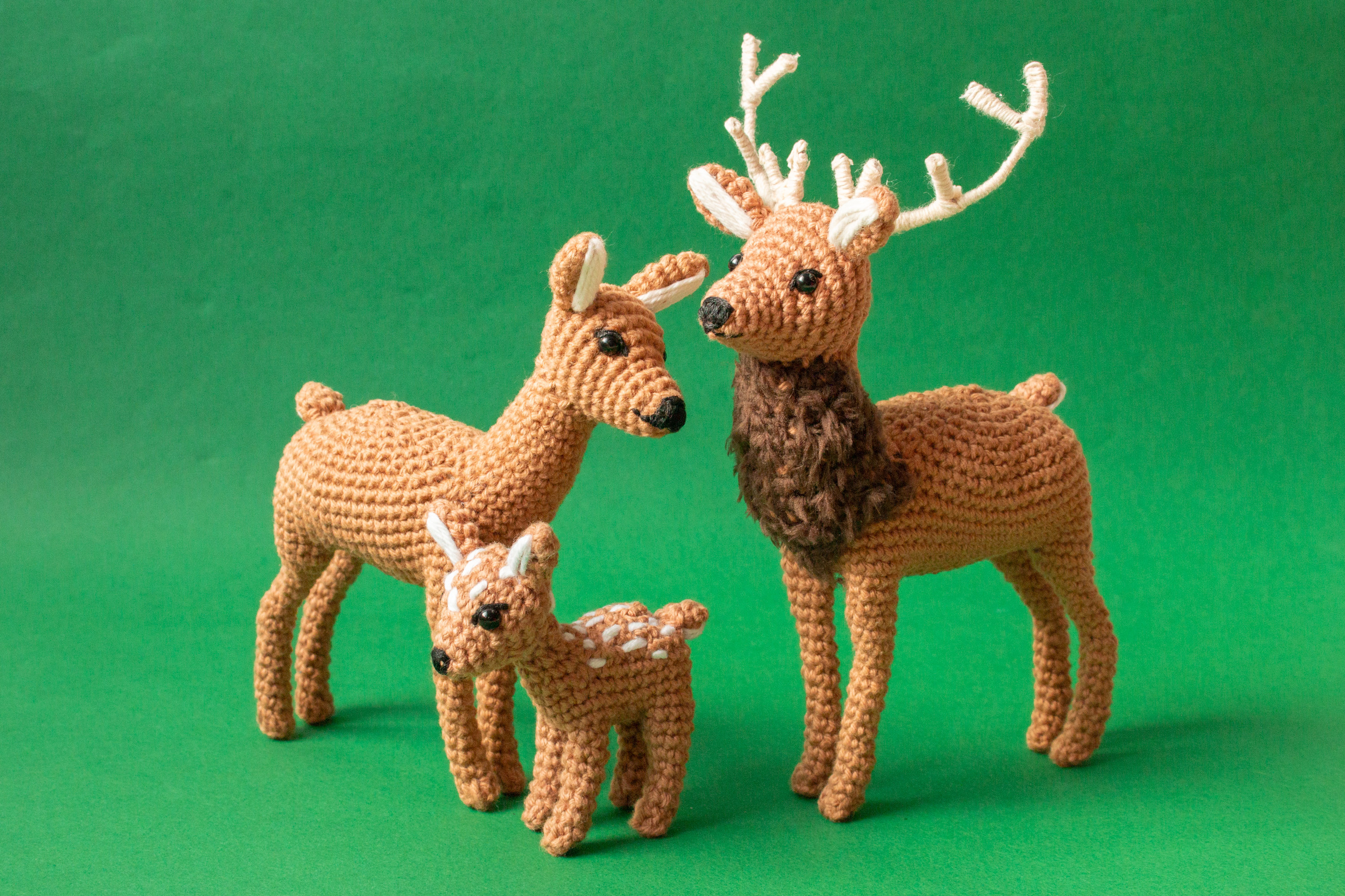 Animal Crochet Kit. Woodland Crafting. Deer Crochet Intermediate