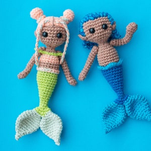 Mermaid Amigurumi Pattern, Mermaid Crochet Doll Pattern, Amigurumi Crochet Pattern
