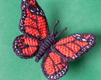 Patron de papillon au crochet Amigurumi - Patron de papillon monarque au crochet