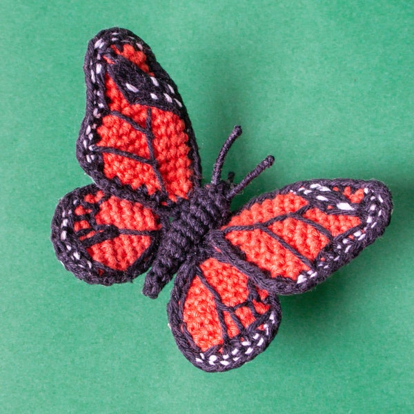 Patron de papillon au crochet Amigurumi - Patron de papillon monarque au crochet
