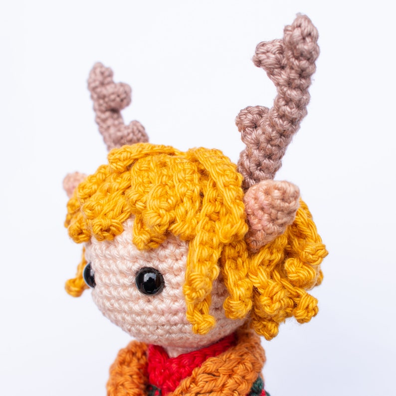 Boy Doll Amigurumi Pattern, Crochet Deer Pattern, PDF Amigurumi Pattern image 4