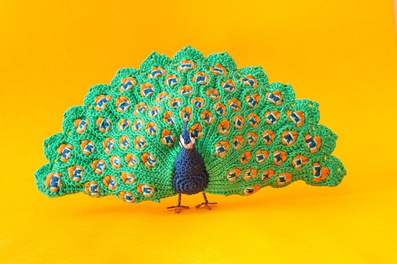 peacock crochet pattern