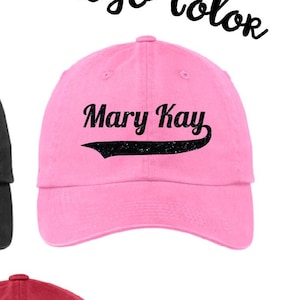 CLEARANCE Glitter Mary Kay Hat, Glitter Mary Kay Cap, Mary Kay Hat, Mary Kay Cap, Mary Kay Swag, Mary Kay, PWU