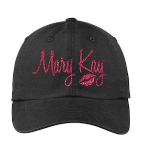 Glitter Mary Kay Hat, Glitter Mary Kay Cap, Mary Kay Hat, Mary Kay Cap, Mary Kay Swag, Mary Kay, PWU