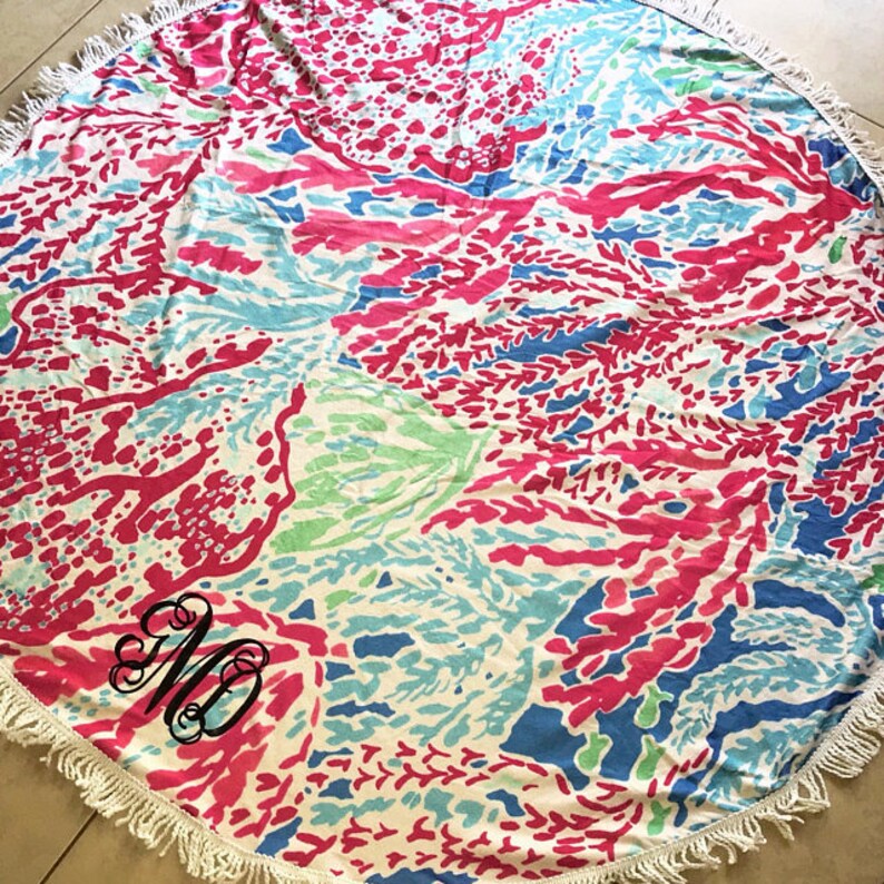Beach Towel Beach Mat Round Lilly Beach Towel Cha Cha Towel Round towel Cha Cha Mat Beach Accessory