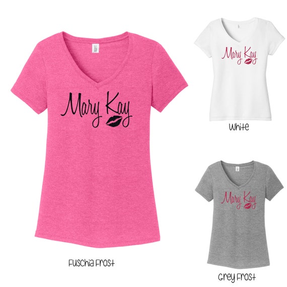 Glitter Mary Kay Tri-blend V-neck Tee Mary Kay V-neck Shirt - Etsy