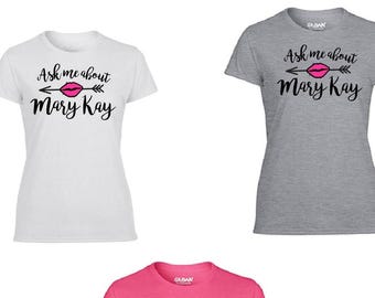 Ask Me About Mary Kay T-Shirt, Semi-Fitted Tee
