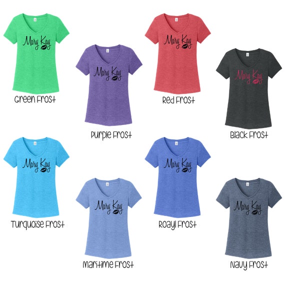 Glitter Mary Kay Tri-blend V-neck Tee, Mary Kay V-neck Shirt