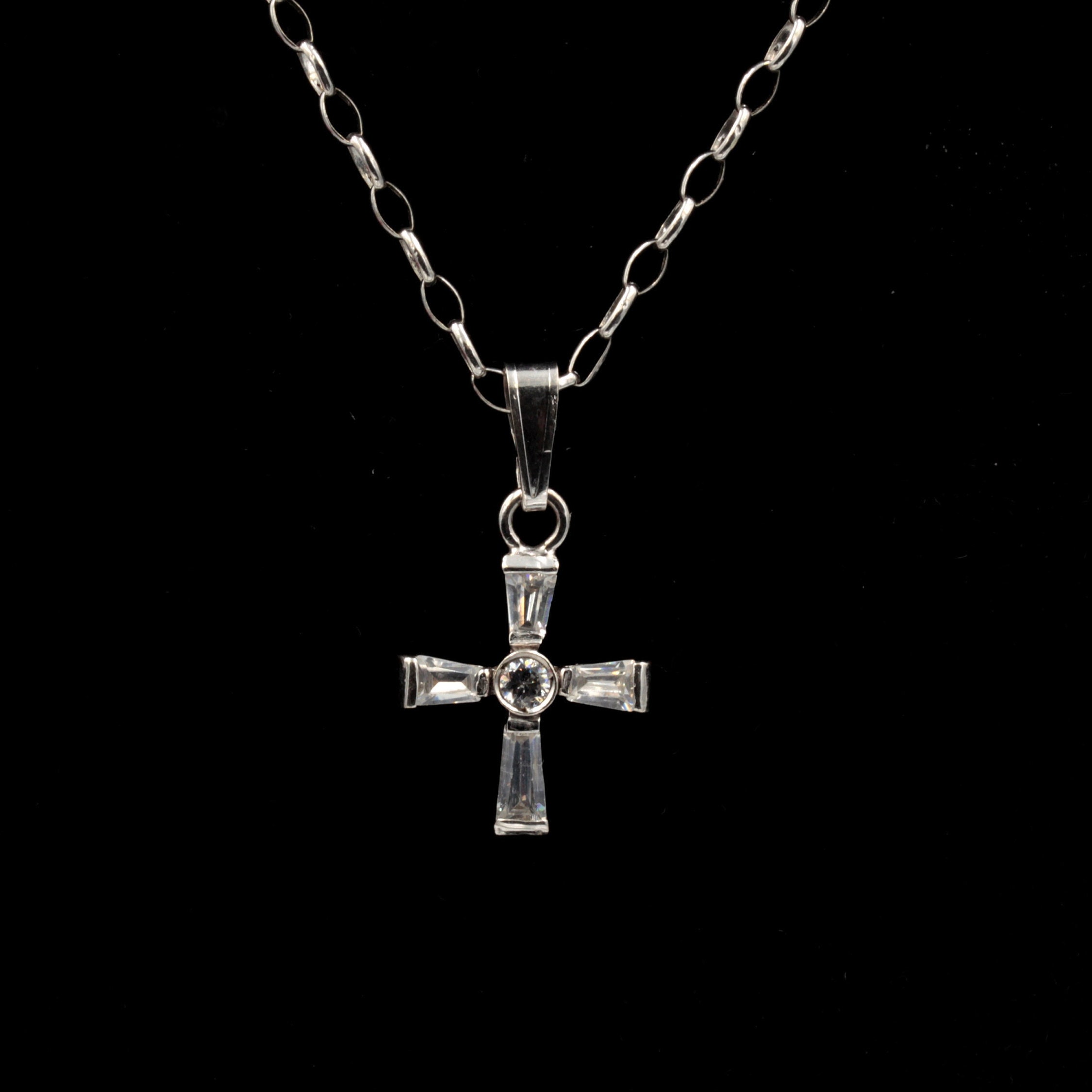 Vintage Italian 18k 750 White Gold Crucifix / Cross Pendant | Etsy