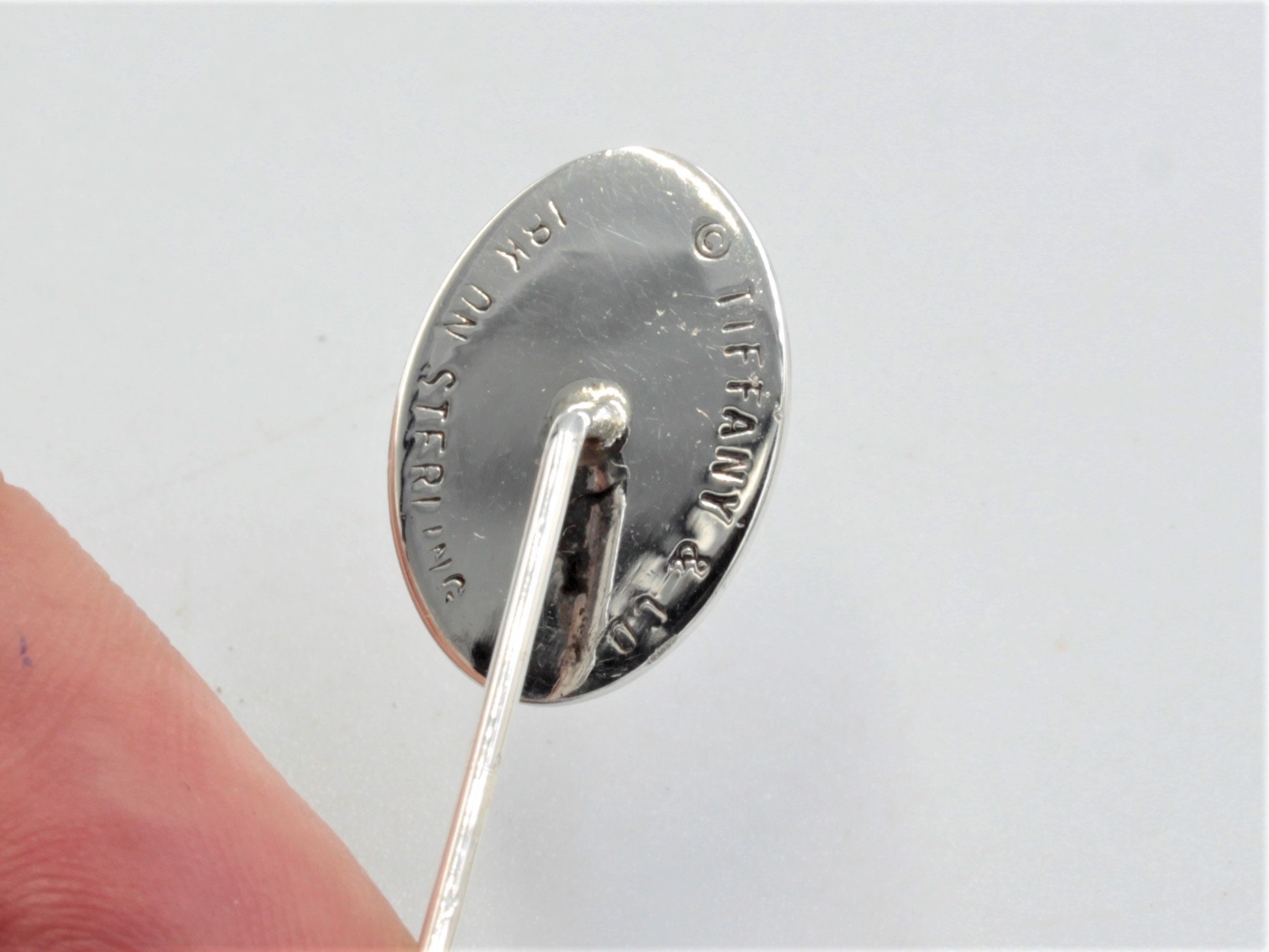 Vintage Sterling Silver Tiffany & Co. Oval Ended Pagoda Vintage Sterling Silver Tiffany & Co. Oval Ended Pagoda