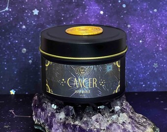 CANCER Mini Soy Candle 4oz. Glass Jar