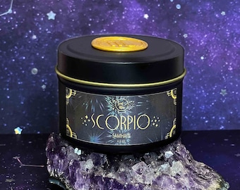SCORPIO Mini Soy Candle 4oz. Tin Jar
