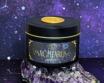 SAGITTARIUS Mini Soy Candle 4oz. Tin Jar