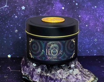 LEO Mini Soy Candle 4oz. Tin Jar