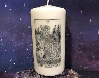 The Empress Tarot Pillar Candle