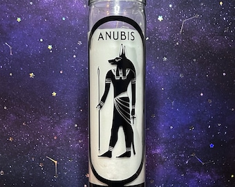 ANUBIS Prayer Candle – 7 Day Glass Candle