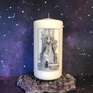 Rainha de Paus - Vela Pilar de Tarô