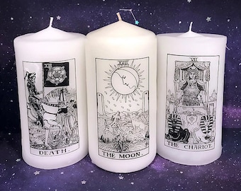 Custom Tarot Card Pillar Candle