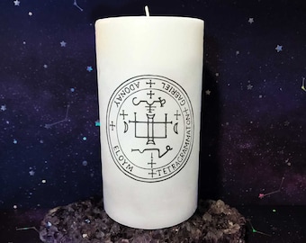 Archangel GABRIEL Sigil Pillar Candle – Donates to Charity - Project Angel Food